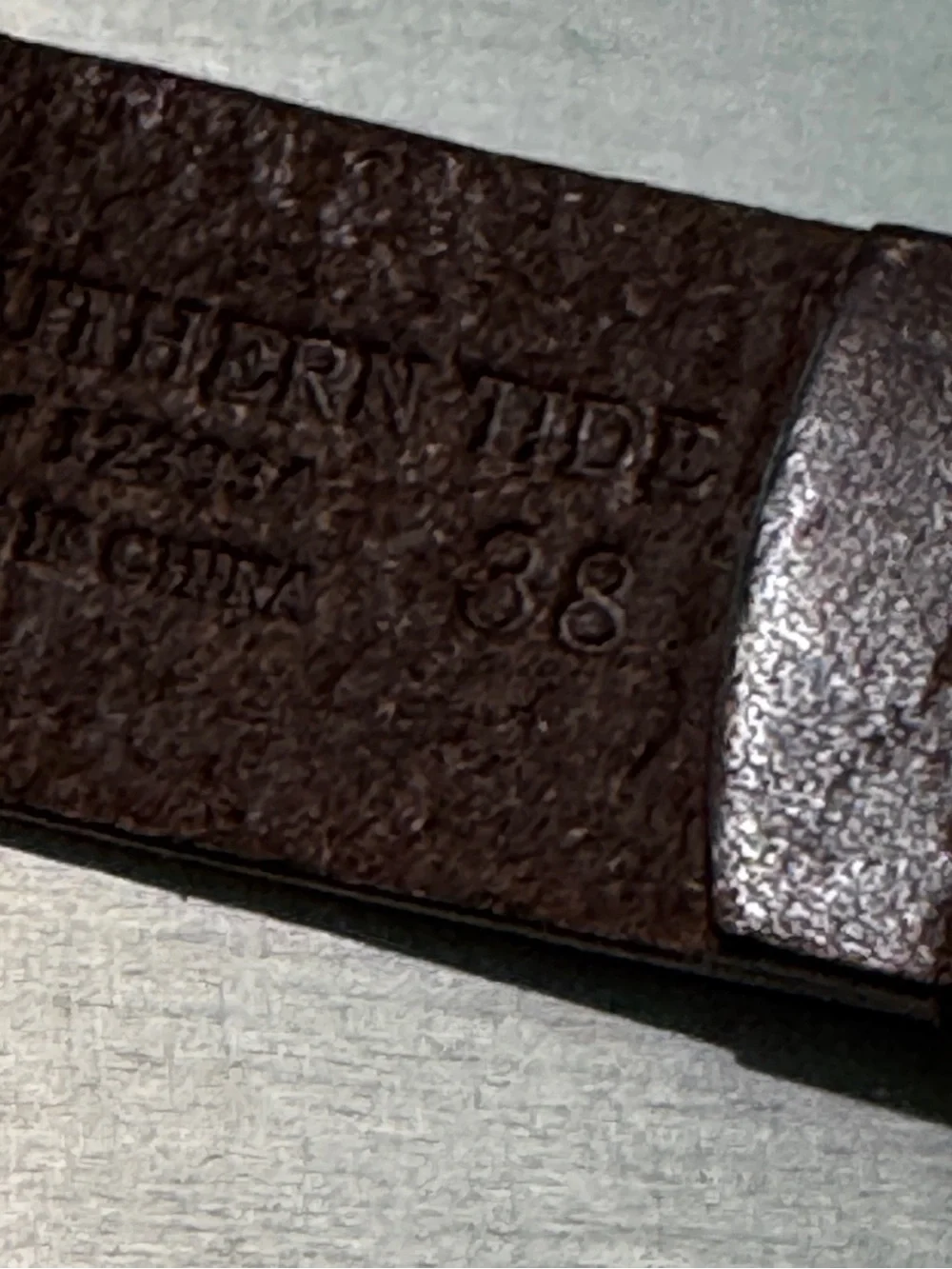 Southern Tide Coral Pink & Tan Canvas Web Belt Skipjack 38